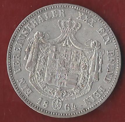  Thaler Frankfurt 1864 ss Münzenankauf Koblenz Frank Maurer AI310   