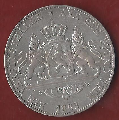  Thaler Frankfurt 1868 ss Münzenankauf Koblenz Frank Maurer AI311   
