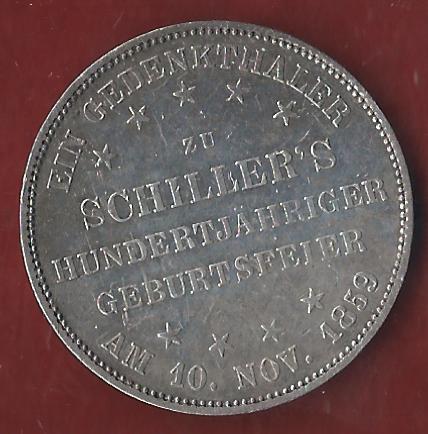  Thaler Frankfurt 1859 ss Münzenankauf Koblenz Frank Maurer AI312   