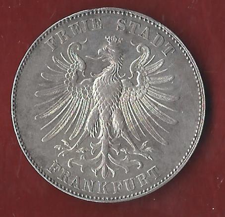  Thaler Frankfurt 1859 ss Münzenankauf Koblenz Frank Maurer AI312   