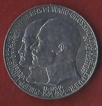  2 Mark Hessen 1904 vz Münzenankauf Koblenz Frank Maurer AI313   