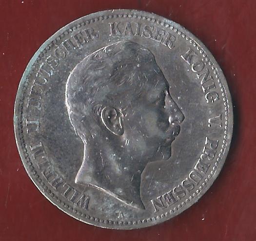  5 Mark Wilhelm II 1902 Münzenankauf Koblenz Frank Maurer AI319   