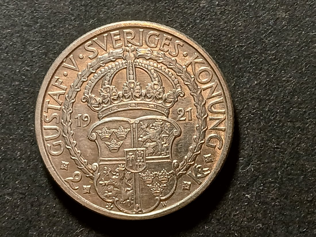 Sweden - 2 Kronen 1921 silber