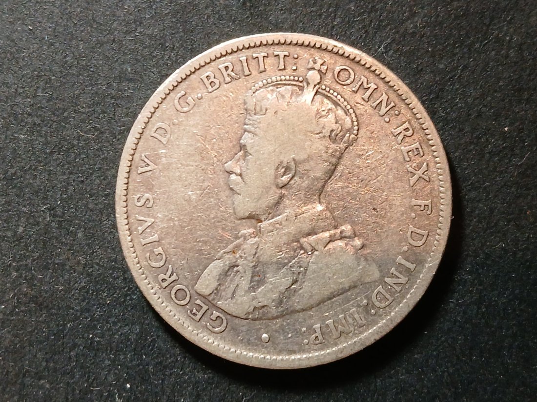  Australia - 1 Florin 1917 m silber   