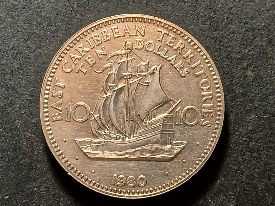 East Caribbean Territory - 10 Dollars 1980