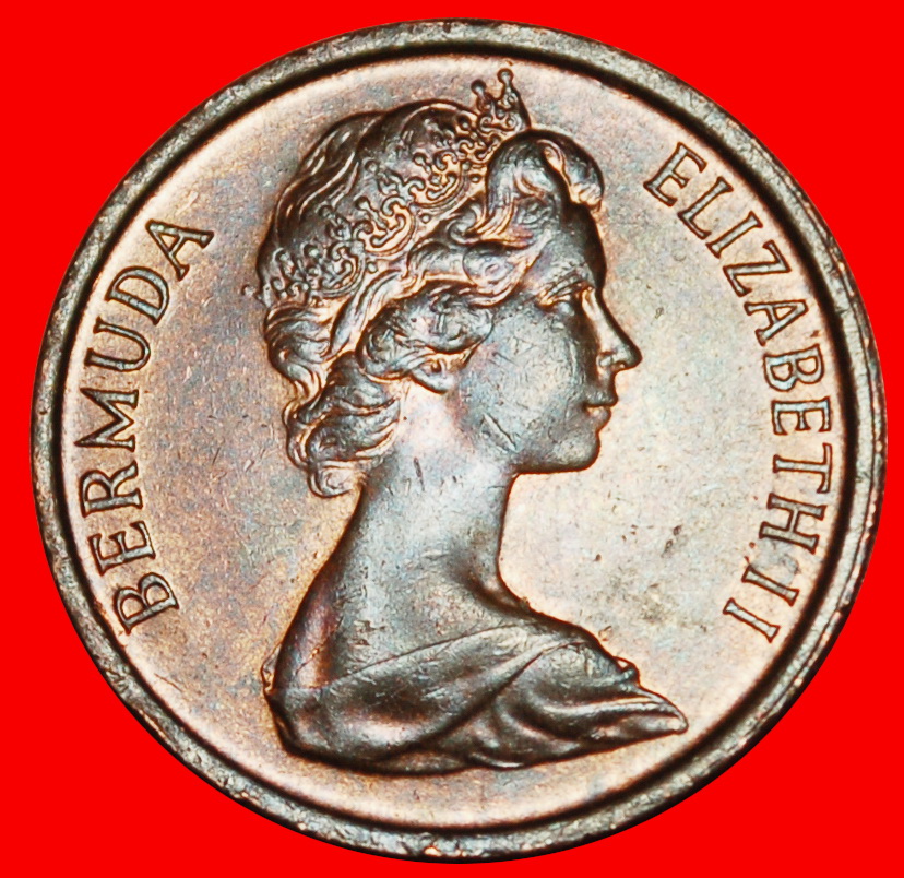  Ⰶ GREAT BRITAIN (1970-1985): BERMUDA★1 CENT 1983 RARE★ELIZABETH II 1953-2022★LOW START ★ NO RESERVE!   