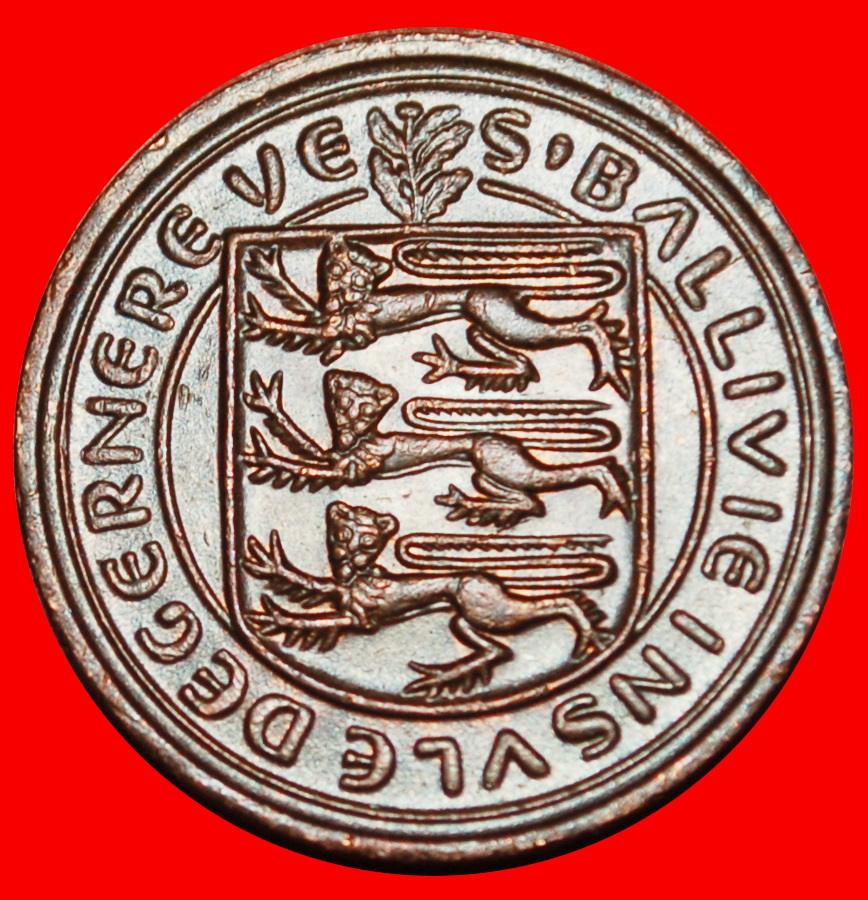  Ⰶ GROSSBRITANNIEN (1977-1981): GUERNSEY ★ 1 PENNY 1977! ELISABETH II. (1953-2022) ★OHNE VORBEHALT!   