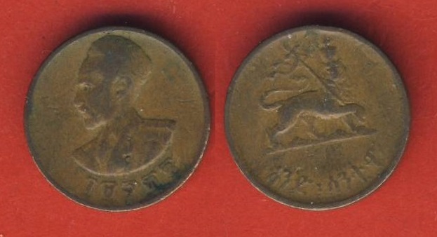  Äthiopien 1 Santeem /Centime 1936 (1944)   
