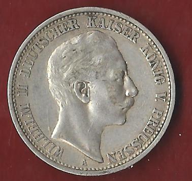  Preussen Wilhelm II 1907 Münzenankauf Koblenz Frank Maurer AI328   