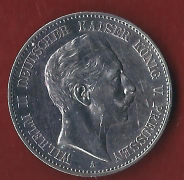  Preussen 2 Mark Wilhelm II 1899 Münzenankauf Koblenz Frank Maurer AI329   