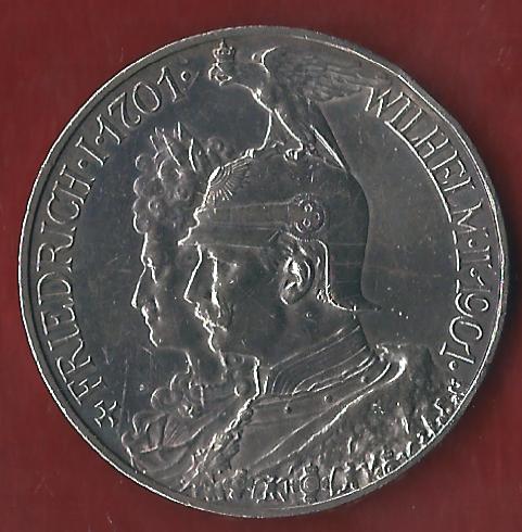  Preussen 5 Mark Wilhelm II 200 Jahre 1901 Münzenankauf Koblenz Frank Maurer AI335   