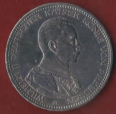  Preussen 5 Mark Kaiser in Uniform 1914 Münzenankauf Koblenz Frank Maurer AI336   