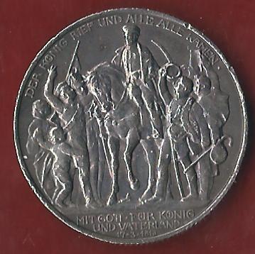  Preussen 2 Mark Befreiungskriege 1913 Münzenankauf Koblenz Frank Maurer AI337   