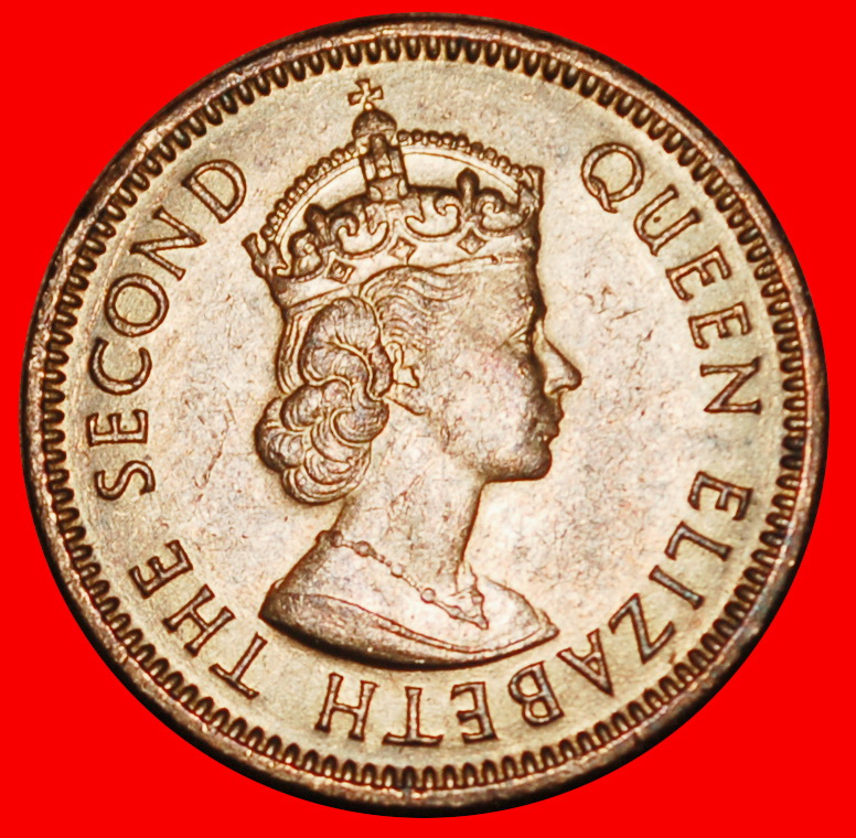  Ⰶ GREAT BRITAIN (1953-1978): MAURITIUS★1 CENT 1971 UNC ELIZABETH II 1952-2022★LOW START★ NO RESERVE!   
