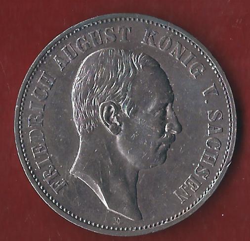  Sachsen 5 Mark 1907 Münzenankauf Koblenz Frank Maurer AI360   