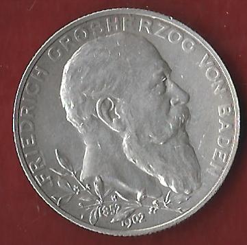  Baden 2 Mark 1902 Münzenankauf Koblenz Frank Maurer AI362   