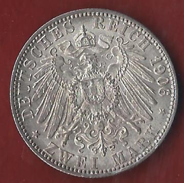  Baden 2 Mark 1906 Münzenankauf Koblenz Frank Maurer AI364   