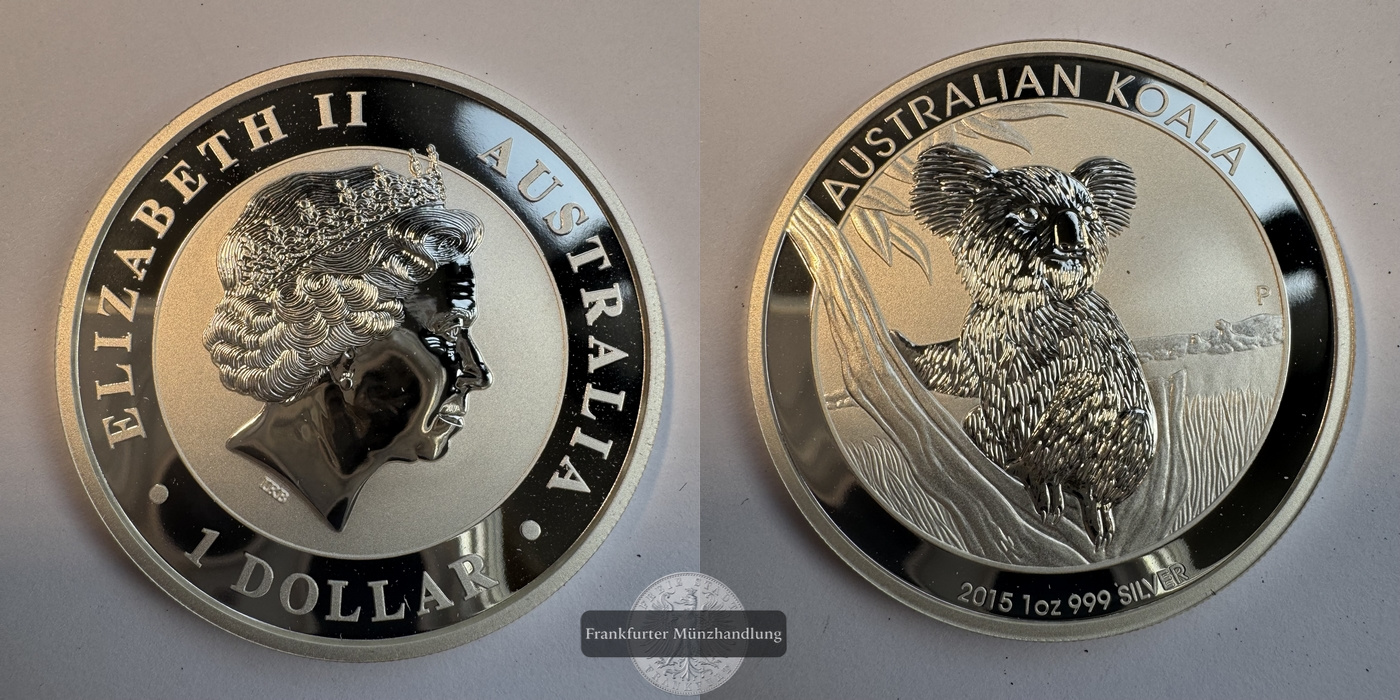  Australien 1 Dollar 2015 Koala  FM-Frankfurt KM#3106 Feinsilber: 31,1g   