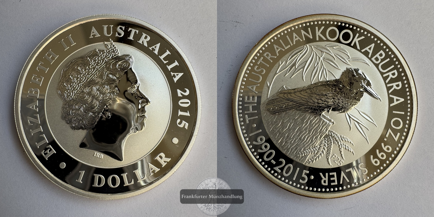  Australien 1 Dollar 2015  Kookaburra  FM-Frankfurt KM#3086 Feinsilber: 31,1g   
