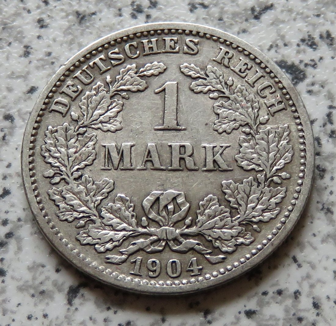  Kaiserreich 1 Mark 1904 D   