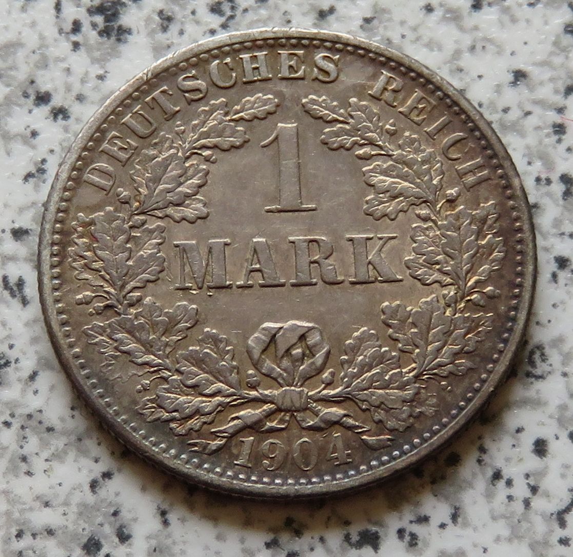  Kaiserreich 1 Mark 1904 F   