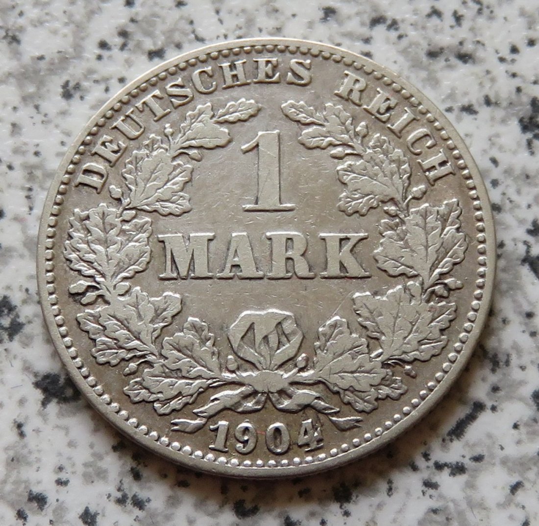  Kaiserreich 1 Mark 1904 J   