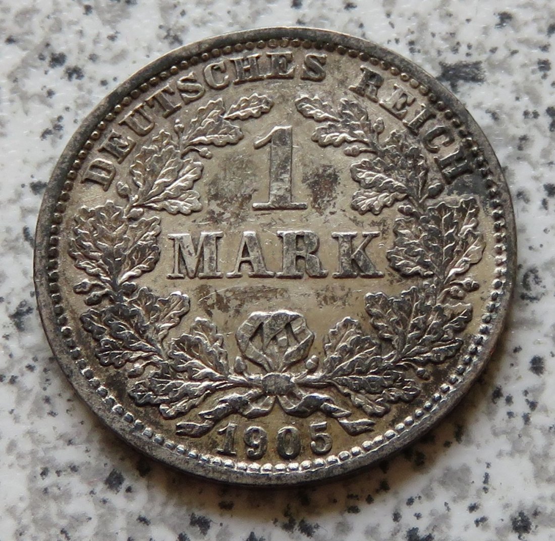  Kaiserreich 1 Mark 1905 D   