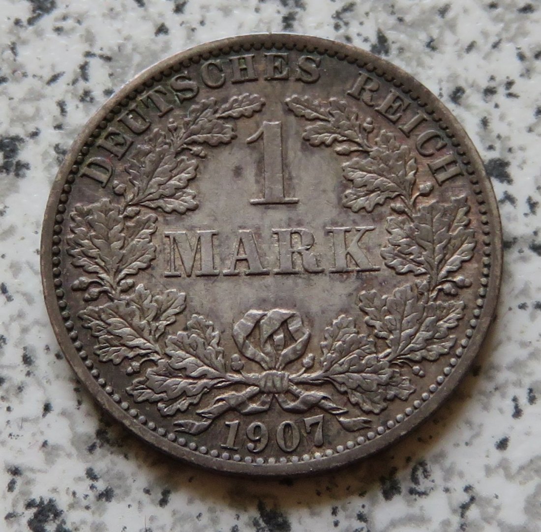  Kaiserreich 1 Mark 1907 A   