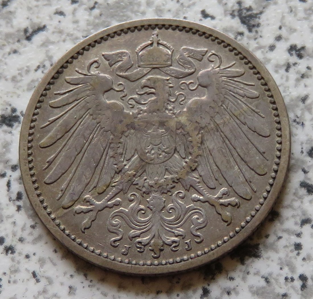  Kaiserreich 1 Mark 1907 J   