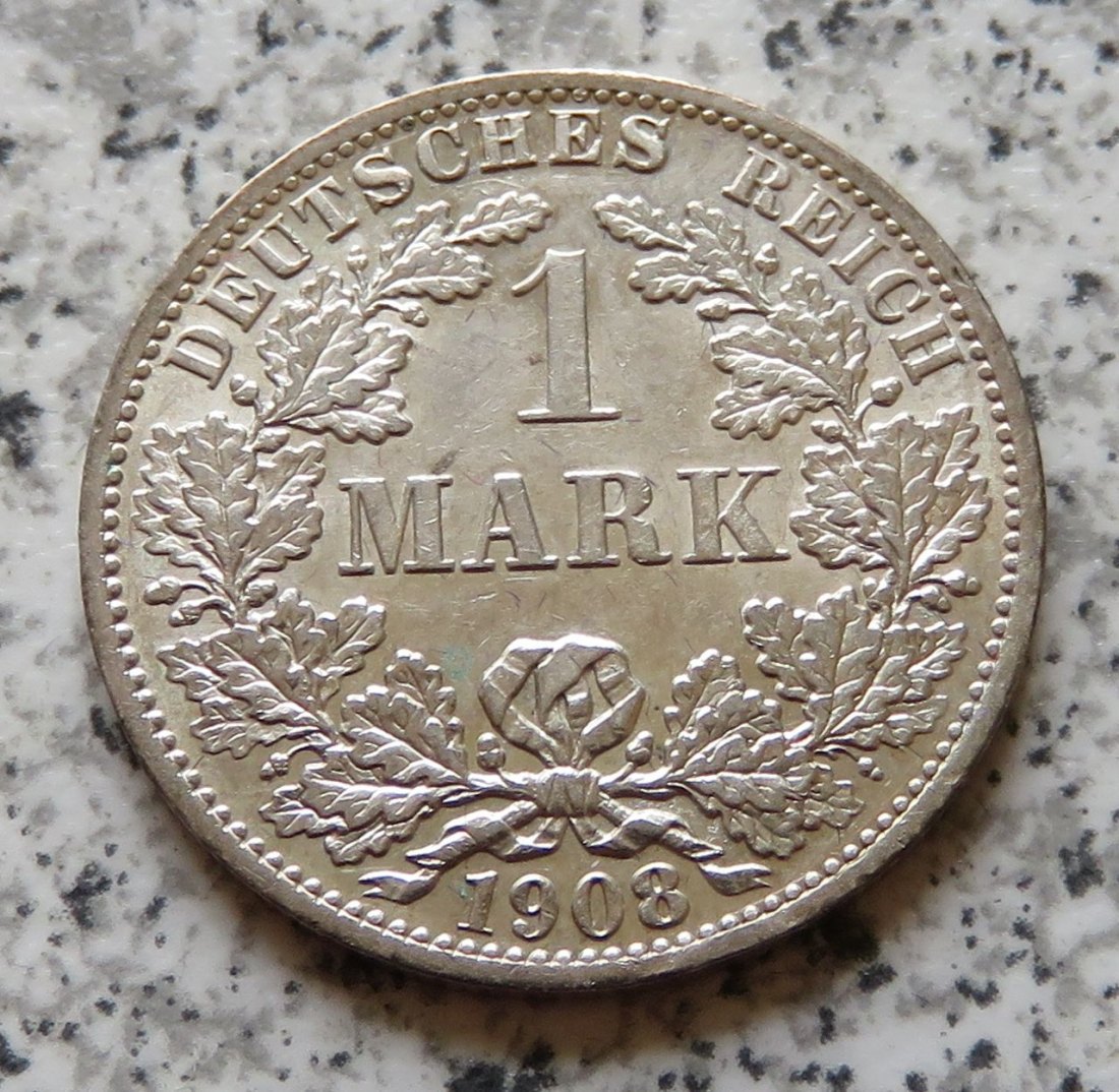  Kaiserreich 1 Mark 1908 A   