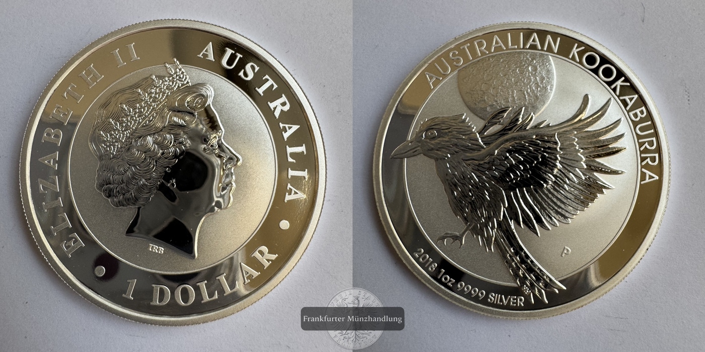  Australien 1 Dollar 2018  Kookaburra  FM-Frankfurt KM#3508 Feinsilber: 31,1g   