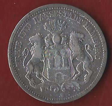 Hamburg 2 Mark 1878  Münzenankauf Koblenz Frank Maurer AI381   