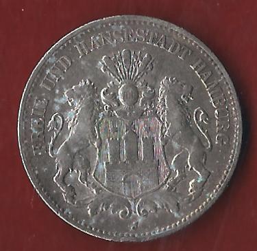  Hamburg 2 Mark 1903  Münzenankauf Koblenz Frank Maurer AI382   