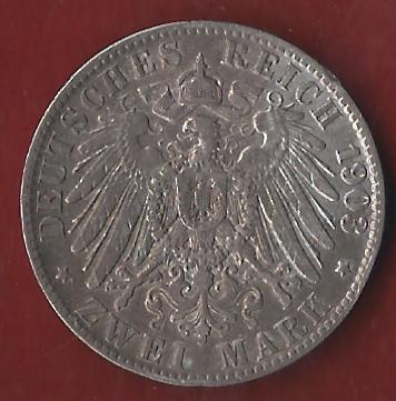  Hamburg 2 Mark 1903  Münzenankauf Koblenz Frank Maurer AI382   