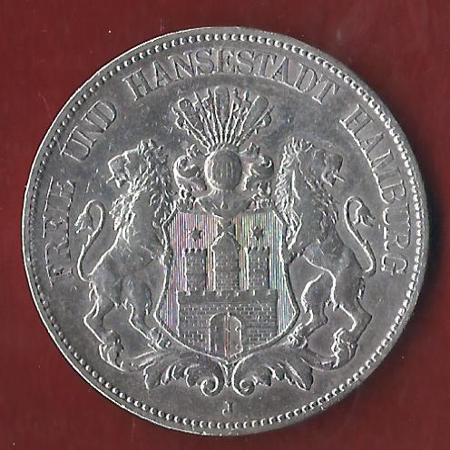  Hamburg 5 Mark 1904  Münzenankauf Koblenz Frank Maurer AI385   