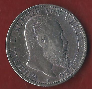  Wuerttemberg 2 Mark 1904  Münzenankauf Koblenz Frank Maurer AI386   