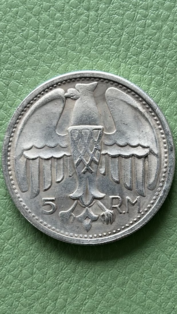  Adolf Hitler Drittes Reich 5RM 1935   