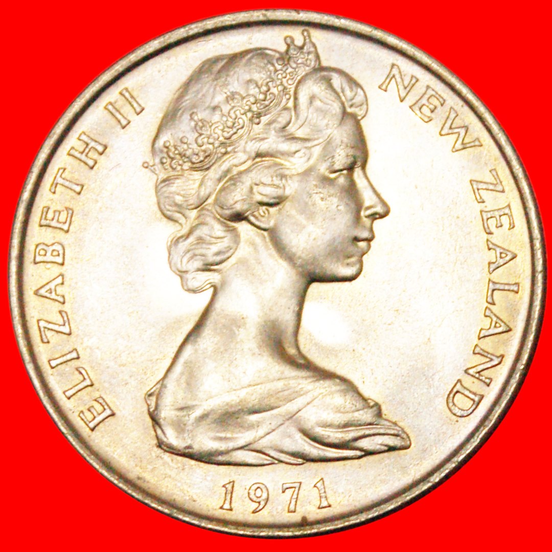  Ⰶ RARITY AUSTRALIA★ NEW ZEALAND ★20 CENTS 1971 UNC! ELIZABETH II (1953-2022)★LOW START ★ NO RESERVE!   