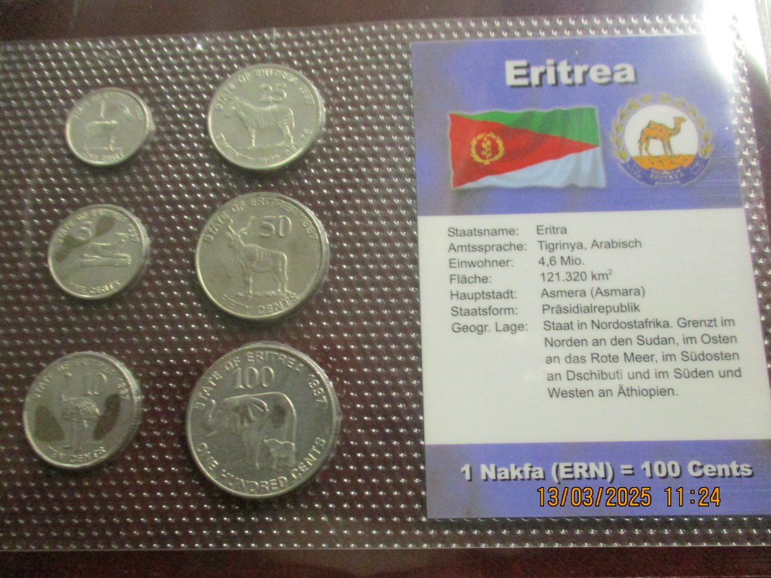  Münzen Eritrea siehe Foto /1   