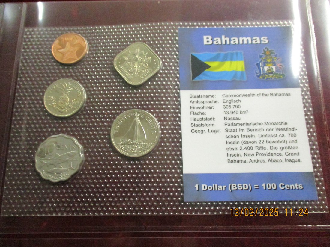  Münzen Bahamas siehe Foto /1   