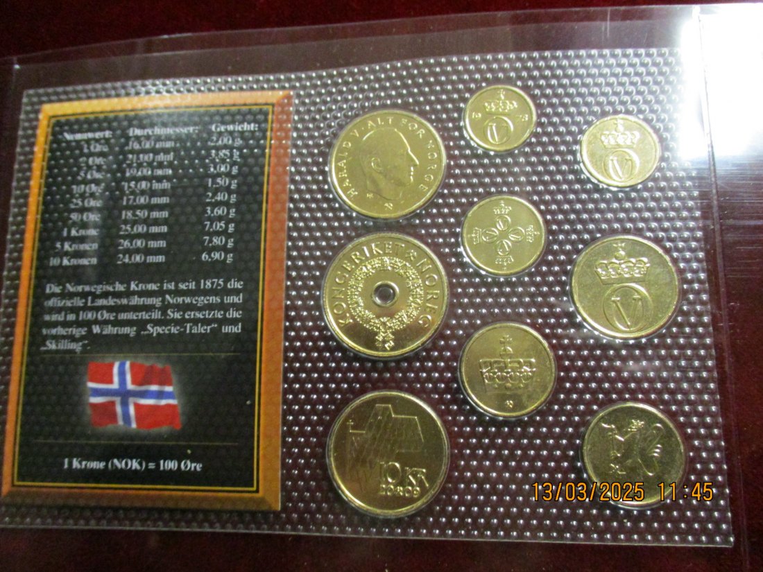  Münzen Norwegen siehe Foto /1   
