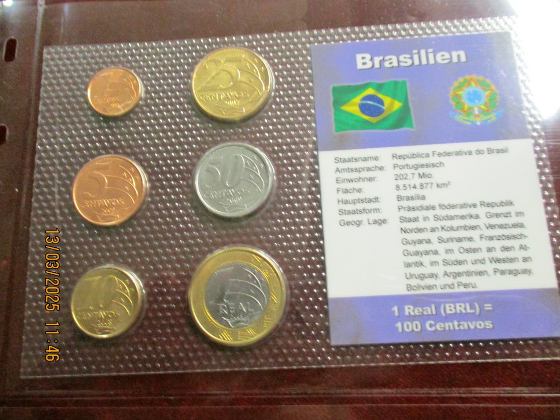  Münzen Brasilien siehe Foto /1   