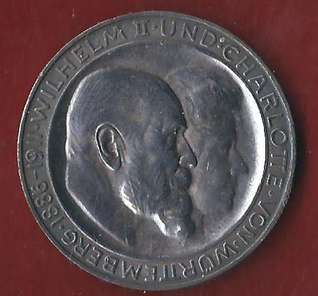  Wuerttemberg 3 Mark 1911 Münzenankauf Koblenz Frank Maurer AI393   