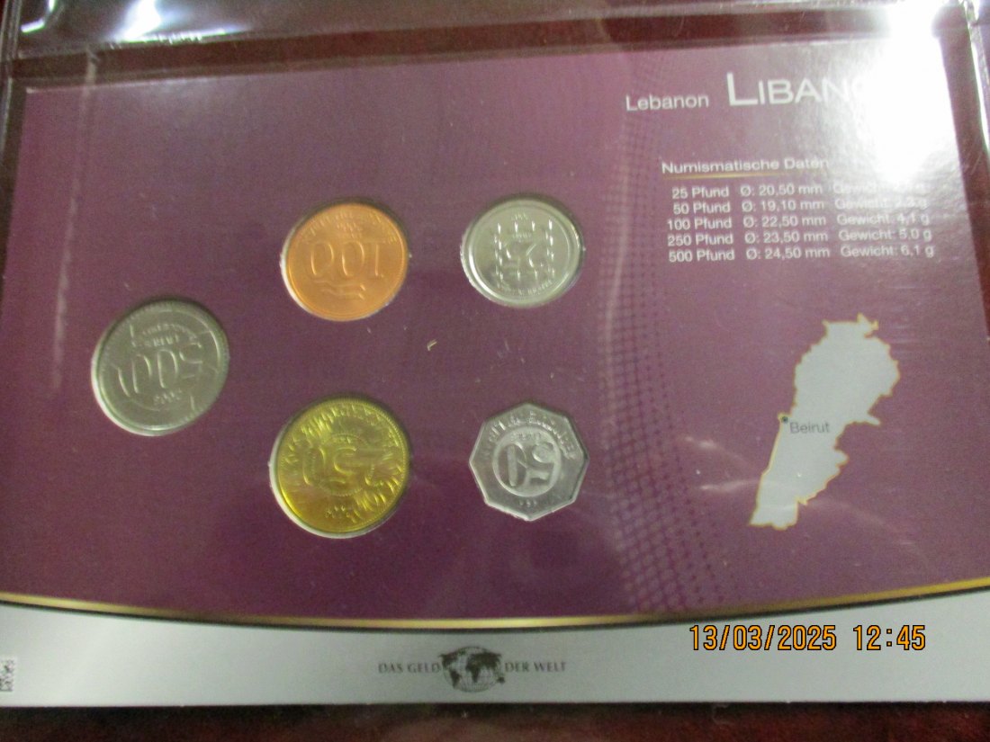  Münzen Libanon siehe Foto /2   