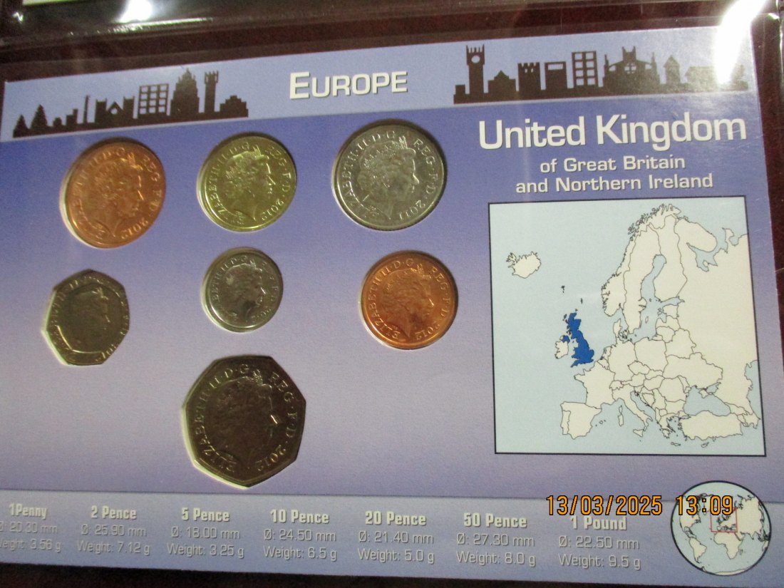  Münzen United Kingdom siehe Foto /2   