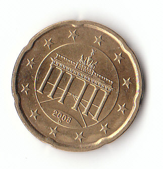  20 Cent Deutschland 2008 D (F159)b.   