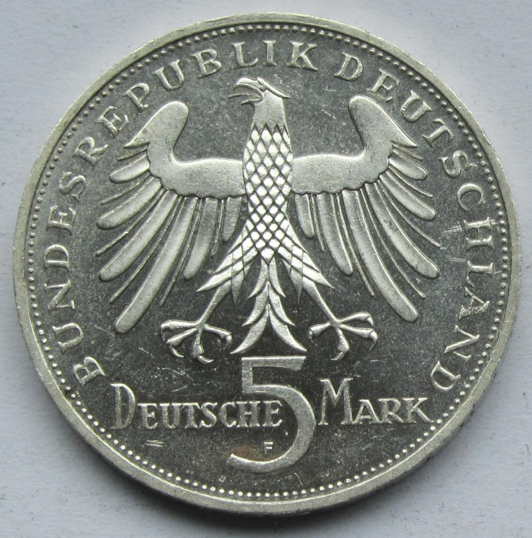  Deutschland: 5 DM Schiller 1955   
