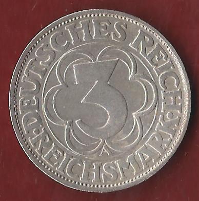  Weimar 3 Mark Nordhausen Münzenankauf Koblenz Frank Maurer AI401   