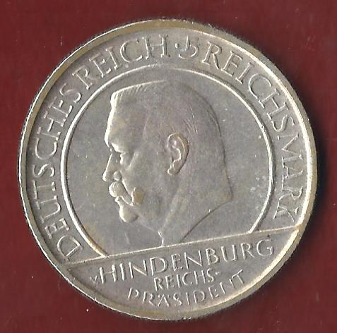  Weimar 5 Mark Schwurhand 1929 D Münzenankauf Koblenz Frank Maurer AI404   