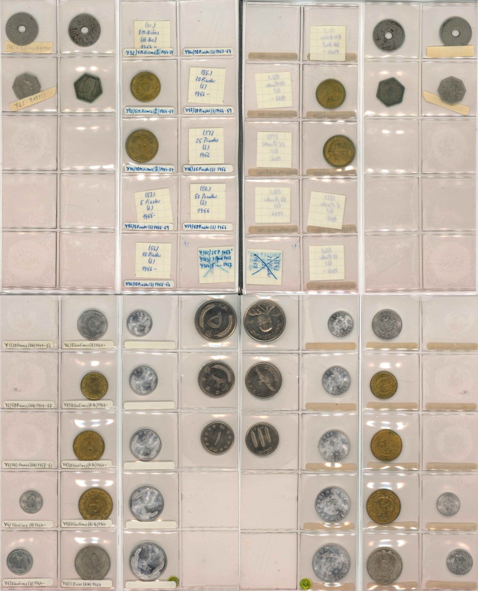  Albanien / Algerien / Ägypten / Afghanistan; Lot Kleinmünzen ( 21 Stück)   